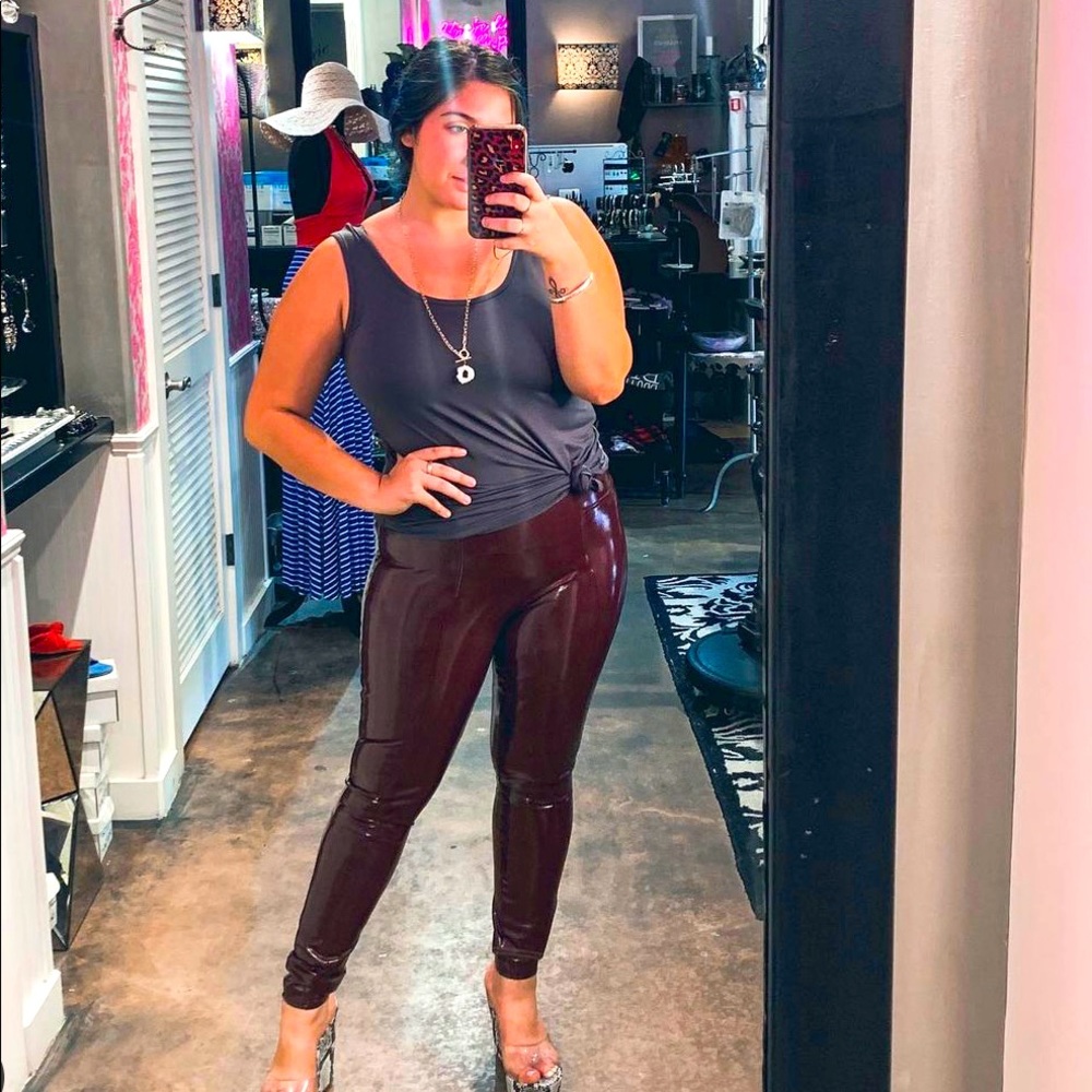 Spanx Slick Vegan Leather leggings - Picture 2 of 3